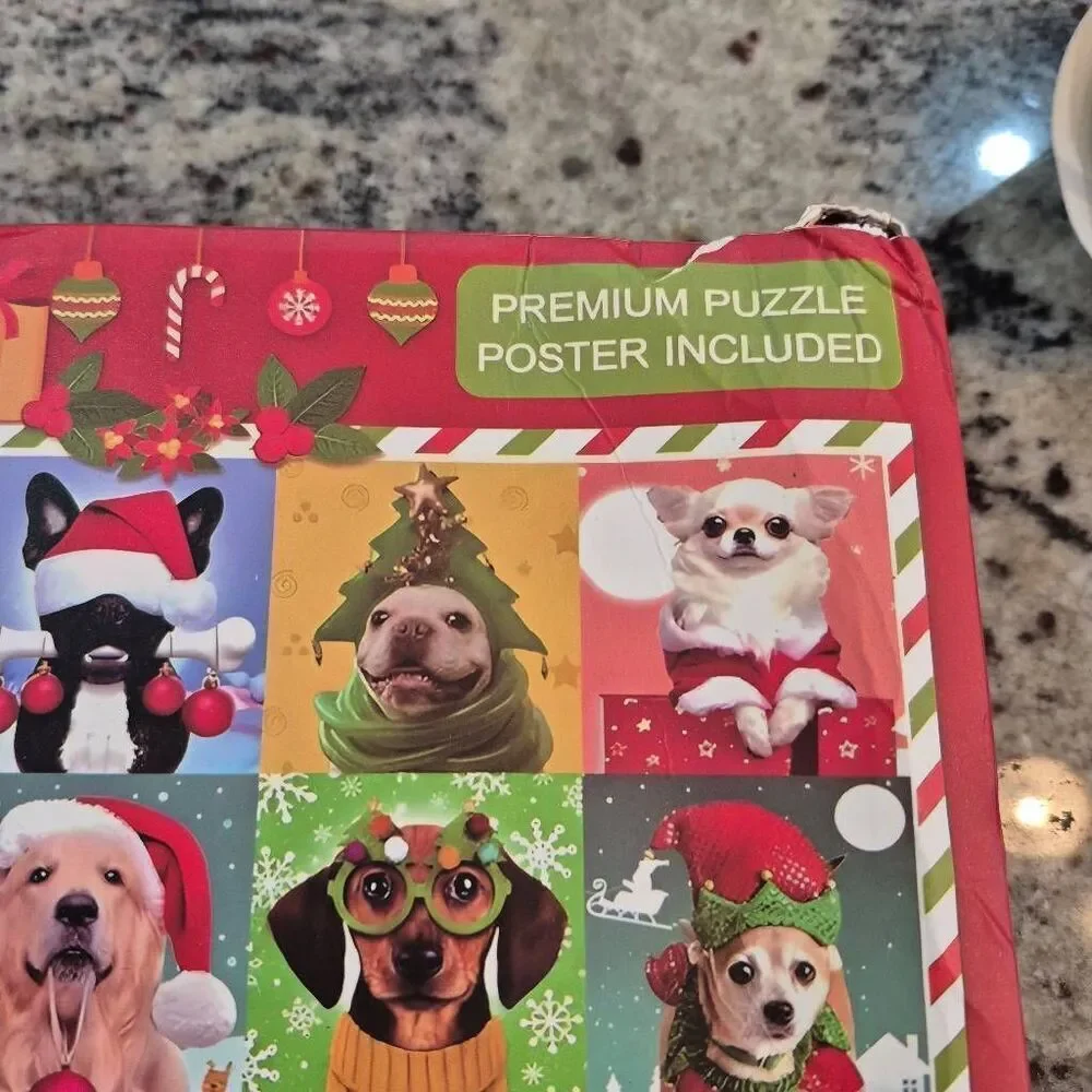 The Jigsaw Puzzle Christmas Dogs Advent Calendar USED